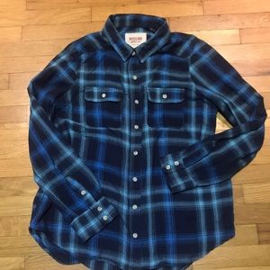 Mossimo Blue plaid flannel, XL